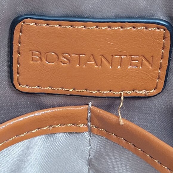 Bostanten Women's Cream And Brown Leather Laptop Backpack - Picture 10 of 12